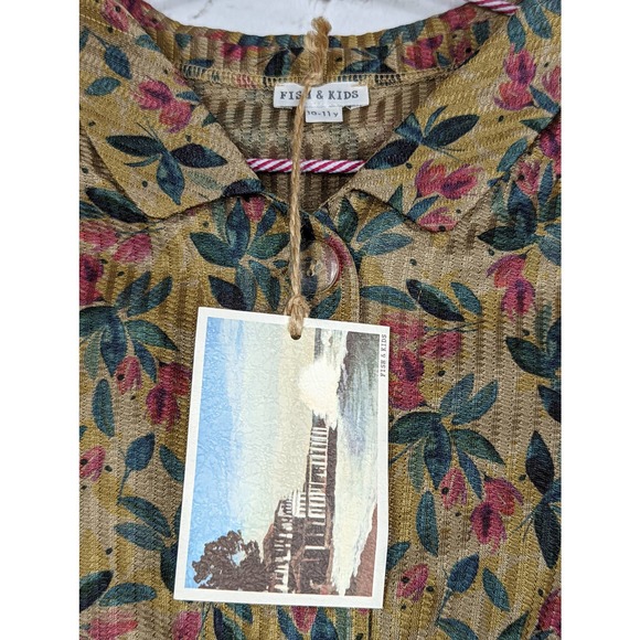 FISH & KIDS Retro Girl's Floral Midi Dress Spain (Euro 10-11 Yrs) US Large - Picture 7 of 8